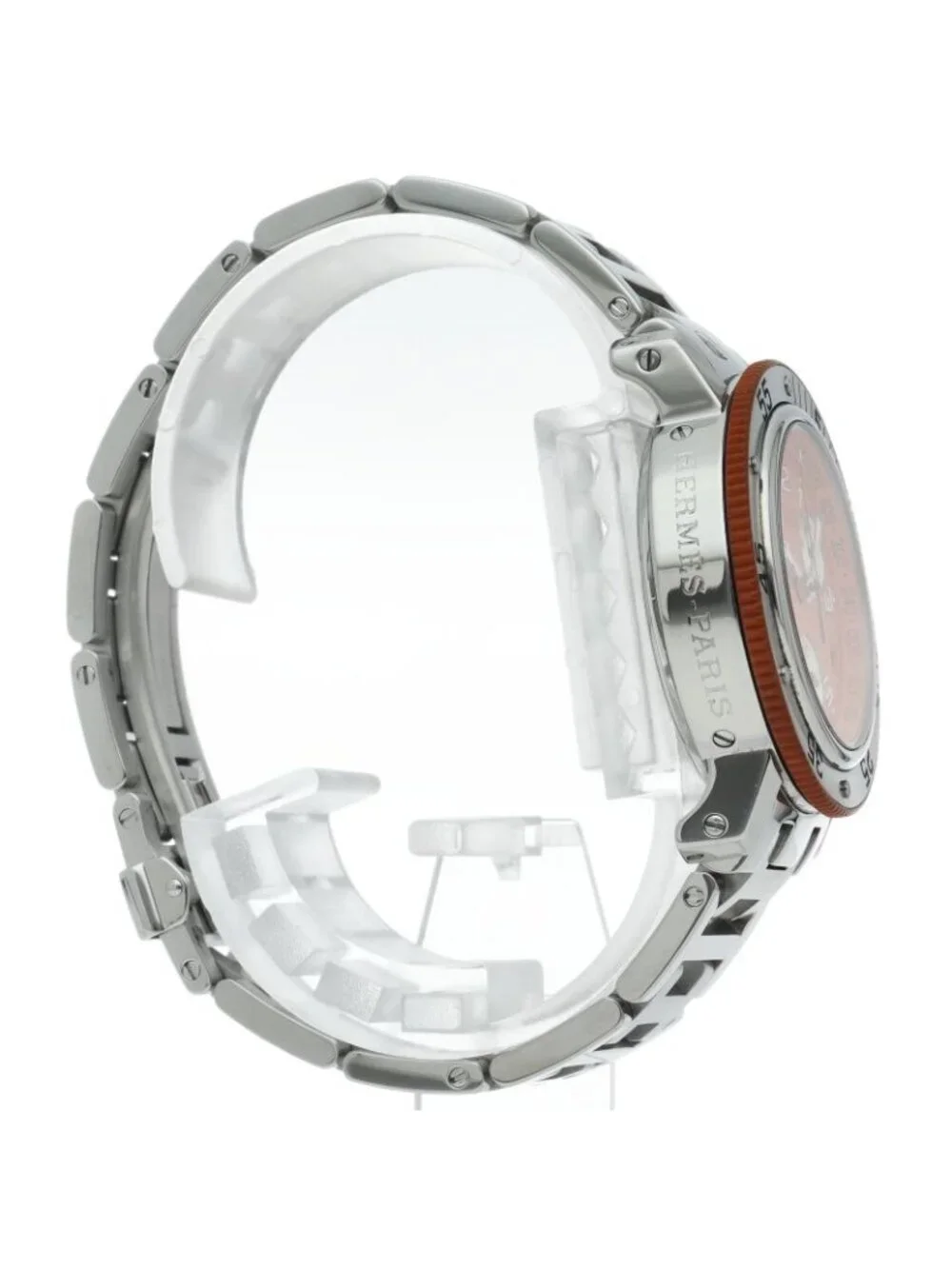 Hermes Clipper Diver Chronograph Repair Book SS Watch Polished